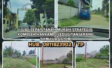 Jual Cepat Tanah Murah Strategis di Komplek Hankam Ciledug Tangerang