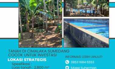 Tanah di Cimalaka Sumedang Strategis Cocok untuk Investasi