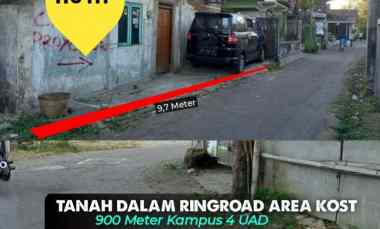 Tanah Bangunan dalam Ring Road Tamanan Jogja Area Kost 900 meter Ka