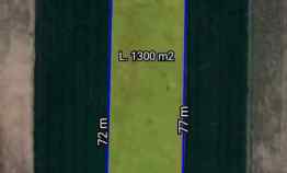 Dijual Tanah Komersil 1300m2 Tepi Jalan Wisata Air Ponggok Klaten 1,8M