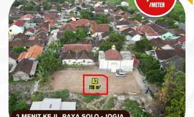 Tanah Murah Kawasan Industri Kalasan hanya 3 menit ke Jalan Jogja-Solo