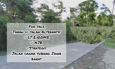 Dijual Tanah di Jalan Alternatif, Jalan Cagak Subang
