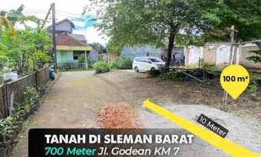 Tanah Strategis Murah di Sidomoyo, Sleman, 700 meter ke jl. Godean