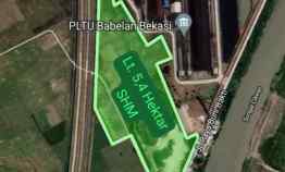 Dijual Tanah Industri 5,4 Hektar Bekasi