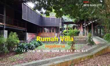 Rumah Seperti Villa Hitung Tanah Area Tenang Damai Jagakarsa, Jaksel