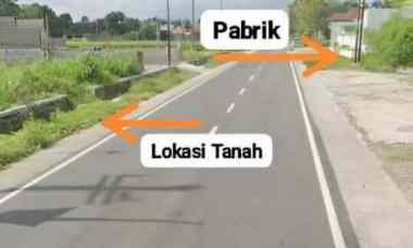 Jual Tanah Strategis, Depan Pabrik jl Cangkringan Kalasan Yogyakarta