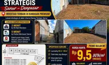 Dijual Segera Tanah Kavling Strategis di Sanur Denpasar