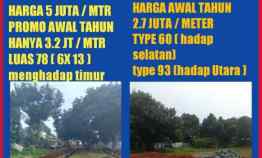 Griya Kali Baru Dijual Tanah Kavling dalam Cluster Akses Masuk Mobil