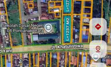 Dijual Tanah Siap Bangun Pinggir Jln. Khatulistiwa