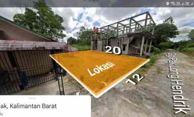 Tanah Siap Bangun Jalan Perdana Gang Pak Long Hendrik. Ukuran 12x20