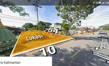 Tanah Siap Bangun. Ukuran 10x54. Lokasi Pinggir Jalan Transkalimantan