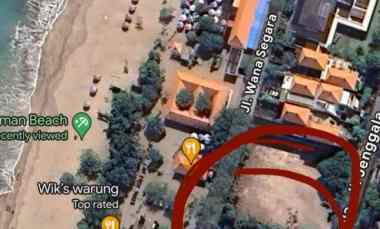 Dijual Tanah di Kuta Pantai Jerman dekat Airport,jl Kartika Plaza Bali