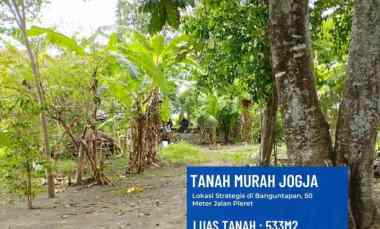 Tanah Murah Jogja Lokasi Strategis Banguntapan Bantul, 50 meter Jalan