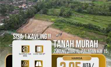 Tanah Murah 2 menit Jalan Palagan km 14 Lingkungan Asri View Sawah
