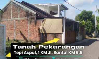 Tanah Pekarangan Tepi Aspal Daerah Wisata Kasongan,1 km ke jl. Bantul