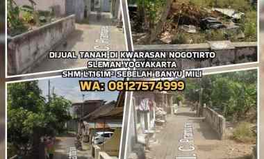 Dijual Tanah di Kwarasan Nogotirto Sleman Yogyakarta. Shm Lt161 Murah