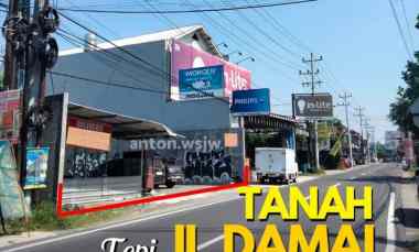 Tanah Strategis Tepi Jalan Raya jl Damai Lt 276 M Lebar 14 M SHM