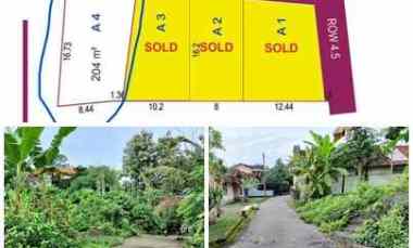 Tanah Dijual di Jl Gatak Ngentan Umbulmartani