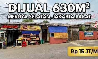 Tanah Dijual di Meruya Jakarta Barat 630m tanpa Perantara