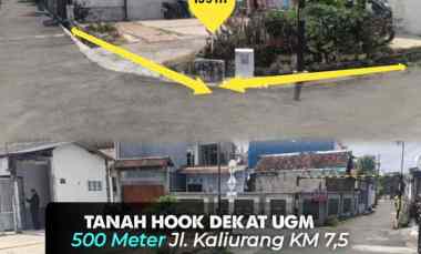 Tanah Pekarangan dekat Kampus Ugm, 500 meter ke Jln. Kaliurang km 7,5
