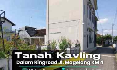 Tanah Pekarangan Strategis dalam Ringroad Jogja jl. Magelang km 4, Sl
