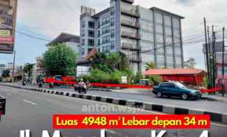 Tanah Jogja jl.MAGELANG KM4 Utara Hotel Grand Serela Lt 4948 M Ld 34m