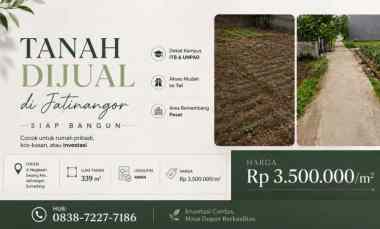 Tanah Dijual di Jl. Neglasari, Sayang Kec, Jatinangor, Sumedang