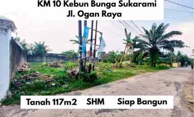 Tanah Siap Bangun di Sukarami dekat Kantor Kecamatan SHM