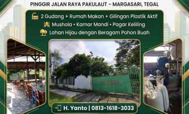 Dijual Tanah Shm Pinggir Jalan Raya Margasari Tegal Luas 2.936m Murah