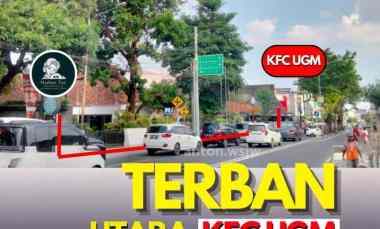 Tanah Jogja jl.persatuan Terban Utara Kfc Ugm Lt 2884 m2 Ld 40 M Shm