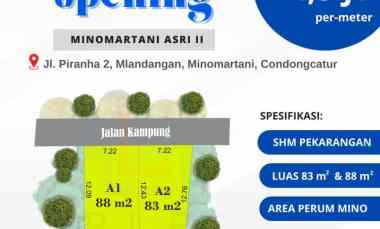 Dijual Tanah di Area Perumahan Mino Condongcatur, Harga Spesial Openin
