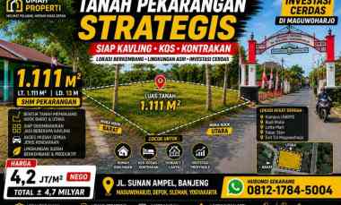 Tanah Dijual di Jl Ponpes Sunan Ampel Bajeng