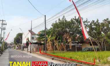 Tanah Strategis Utara Perum Merapi View Lt 847 m2 Lebar 15 M SHM