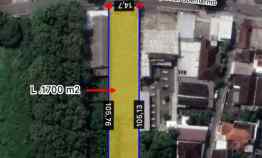 Dijual Tanah 1700m2 Muka 14m jl Adi Soemarmo Colomadu Bandara Solo