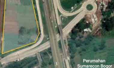 Dijual Tanah Kosong 11.500m Stategis dekat Akses Toll, Sumarecon Bogor
