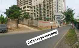 Tanah, Komersial 5000m2 Lebar 15 Ngantong Siap Bangun jl. Serpong Ray