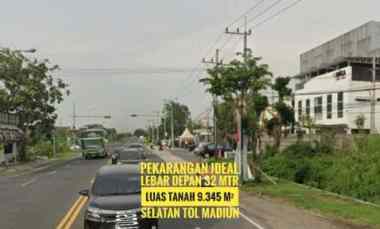 Tanah Pekarangan LD 32 meter, Sltn Gerbang TOL MADIUN, Lokasi Mantapp