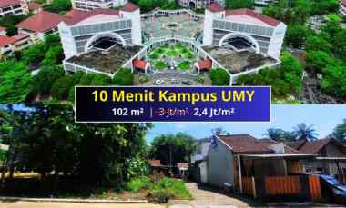 Dekat UMY 200 Jutaan, Lokasi Barat Tugu Lilin Bangunjiwo SHM Siap AJB