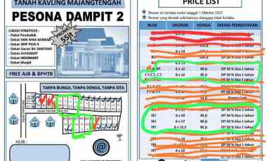 dijual tanah jl supiani majang tengah