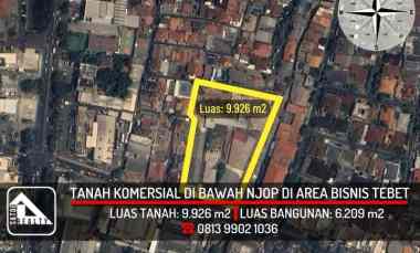Tanah Komersial di Area Bisnis jl. Tebet Raya, Tebet