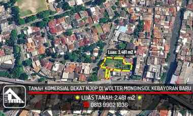 Tanah Kavling Komersial dekat Njop di Area Bisnis Wolter Monginsidi