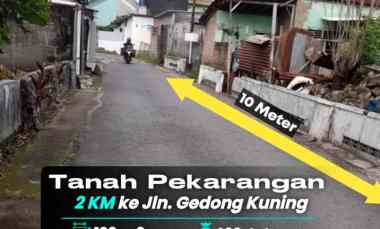 2 km ke jl. Gedong Kuning Tanah Pekarangan Tepi Aspal di jl. Wonosari