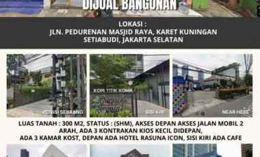 Dijual Tanah Luas 300 m2 Lokasi di Segitiga Emas Kuningan - JakSel