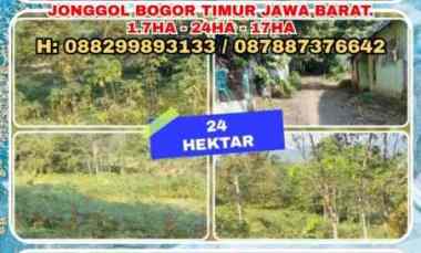 Tanah Murah Strategis di Jonggol Bogor Timur Jabar. 1.7ha -24ha - 17ha