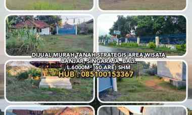 Dijual Murah Tanah Strategis Area Wisata Singaraja, Buleleng, Bali