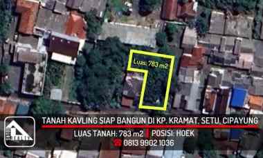 Tanah Kavling Siap Bangun di jl. Kp. Kramat, Setu, Cipayung