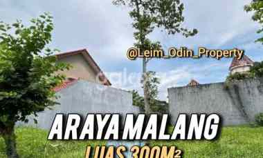 Dijual Tanah Kavling Araya Malang Luas 300m