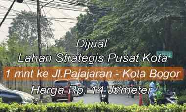 Dijual Tanah Sangat Strategis hanya 1 menit ke jl, Pajajaran, Bogor