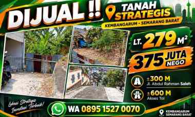 dijual tanah kembangarum semarang barat