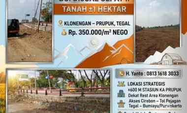 dijual tanah klonengan prupuk margasari
